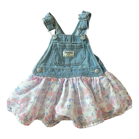 OshKosh B'gosh Other - Osh Kosh B’gosh denim overall dress 9 months
